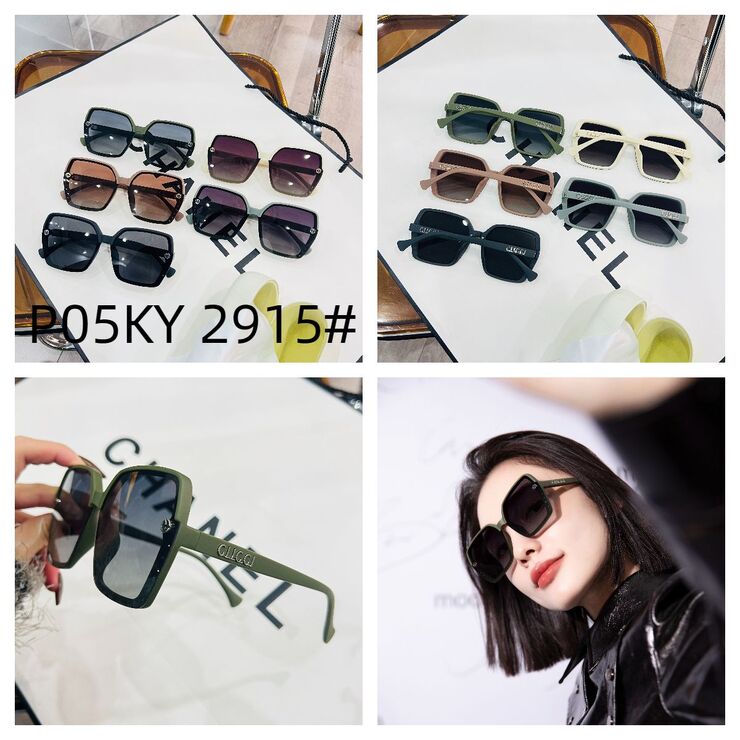 Polarized metal + TR90 sunglasses P05KY 2915