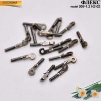 Uncovered glasses spring hinge FL11M(059)-3.5 (price is for 1 set - 20 pieces) 12мм