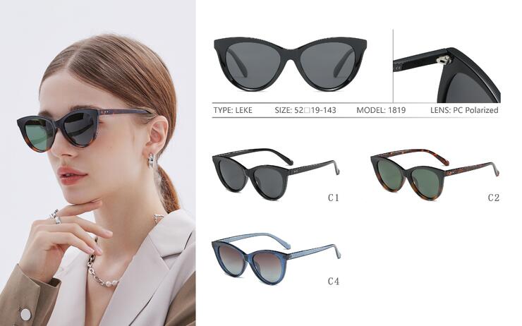 Polarized plastic sunglasses Leke LK1819