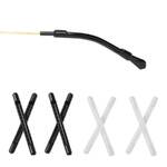 Наконечники на заушники силиконовые с вырезом, длина 52 мм (цена за пару)