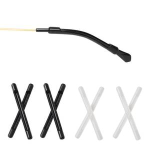 Наконечники на заушники силиконовые с вырезом, длина 52 мм (цена за пару)