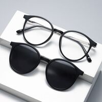 TR90/PC plastic frame + 5 polarized sun protection magnet clip-on set + leather bag El Dorado EL2377