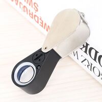 Folding magnifier with universal backlight 7802-20倍-XX, diameter: 21 mm, magnification: 20X