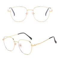 Metal eyeglasses for reading V8609 with blue ray cut protection, diopters from 0.00 to -6.00, not centered