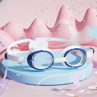 Swimming waterproof anti-fog goggles for kids (3-12 years), set with cap, 503-YU