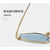 Очки металлические фотохромные с защитой от синего света 9644-2-GT