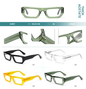 Plastic frames for glasses, thick acetate Big City H2857
