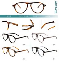 Plastic frames for glasses acetate material Big City collection M1110 - картинка 1