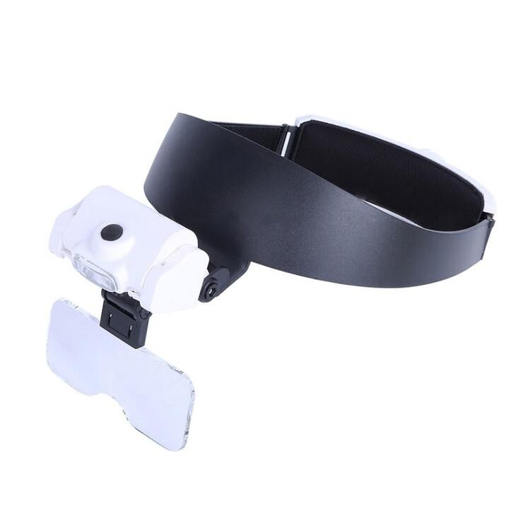 Лупа бинокулярная с подсветкой 82000J, увеличение 1 / 1.5 / 2 / 2.5 / 3.5