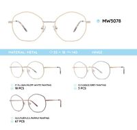 Metal women's frames for glasses MW3078