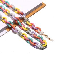 Acrylic non-slip matte chain, oval shape, for glasses and masks GB127