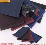 Чехол для очков из искусственной кожи, замок пружина Chehol-W1-Mix