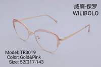 Metal +TR90 ultrathin women's frames with spring hinges Wilibolo TR3019