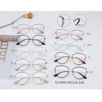 Combined frame (metal + TR90) with Blue Ray Cut protection lenses and flex MAMO S11859