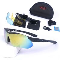 Safety shockproof sports goggles with 3 caps SP0868