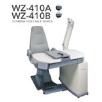 Рабочее место офтальмолога, комбинированный стол с кнопочным/сенсорным управлением + кресло WZ-410AB, столешница 1080*520 мм 