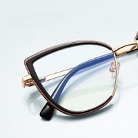 Оправа женская металлическая + пластик TR90, линзы-блюблокеры с защитой от ультрафиолета и синего света More FCS3153