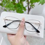 Оправа комбинированная (металл + TR90) с линзами Blue Ray Cut и флексами MAMO F93037