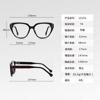 Plastic TR90 frame for glasses with UV protection More LS101