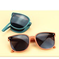 Polarized silicone folding sunglasses with UV400 protection for kids T32024