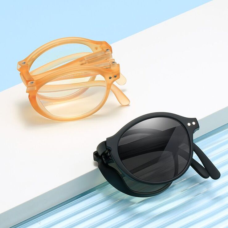 Plastic eyeglasses photochromic KY5105-2 Blue ray cut, diopters from 0.00, PD62-64