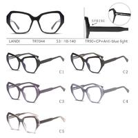 Protective plastic TR90+CP glasses with anti-blue light lenses with spring hinges Landi LD-TR7044