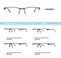 Оправа для очков металлическая мужская полуободковая MM3039