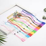 Шнурок-фиксатор для очков силиконовый 27 см, отверстие 3*5 мм