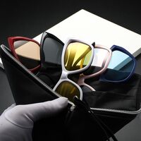 TR90/PC plastic frame + 5 polarized sun protection magnet clip-on set + leather bag El Dorado EL2349D