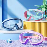 Swimming waterproof anti-fog goggles for kids (3-15 years), with box and bag type, 6006-YU