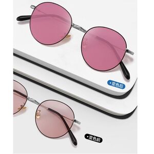 Очки металлические фотохромные с защитой от синего света 9611-GT