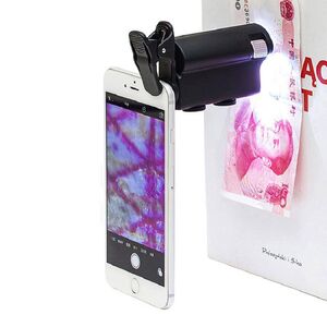 Portable microscope for phone mounting 7751W, magnification: 60-100X