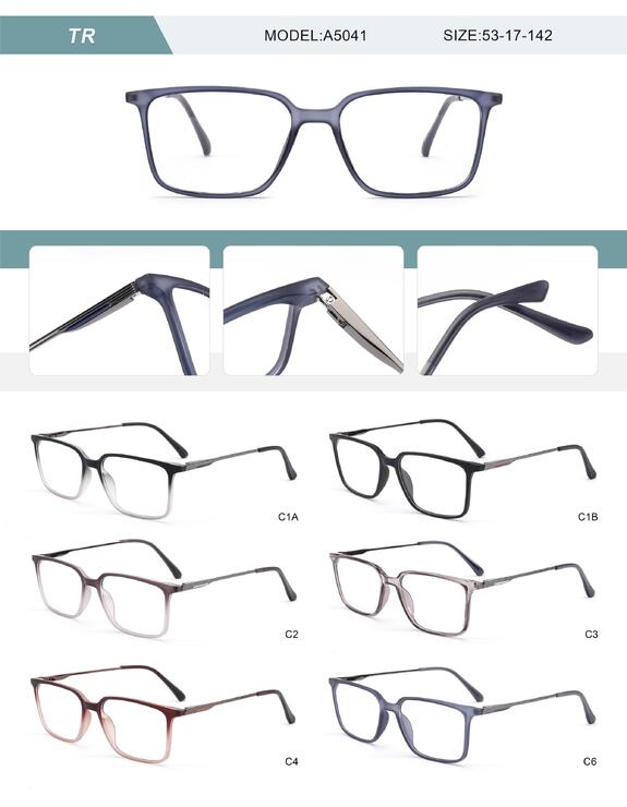 Оправа пластиковая из TR90 мужская с флексом A5041-DA