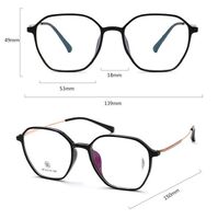 Оправа гибридная, металл + TR90, линзы с Blue Block покрытием SANTA M8002