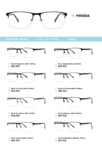 Металлическая оправа с дужками из материала TR-90 MR0066