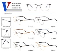 Оправа металлическая полуободковая с флексом D1028-DA