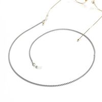 Silver-colored stainless steel non-slip chain, for glasses and masks GS043