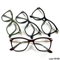 Ready-made plastic frame glasses for women Vizzini V8190, diopters from -4.00 to +4.00