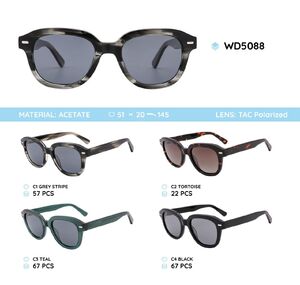 Plastic acetate frames polarized sunglasses WD5088