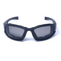 Safety shockproof tactical goggles +3 caps X7