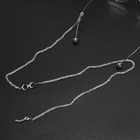 Metal non-slip chain, with crystal, for glasses and masks GL685
