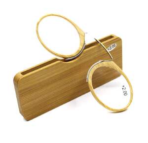 Plastic reading pince-nez glasses TR90 with case 6009-竹子款, diopters from +1,00 to +3.50 RMC=62-64
