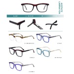 Оправа пластиковая из ламинированного многослойного ацетата с флексом Big City BL-2841