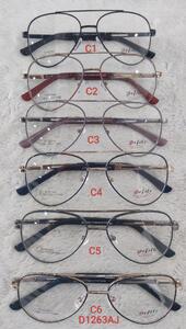 Metal frames for glasses with flex hinges Defile D1263AJ