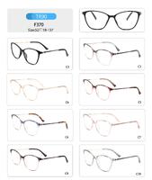 Plastic TR90 frame for women with spring hinges F370-DA