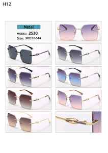 Polarized rimless metal sunglasses H12 Matrix MT2530