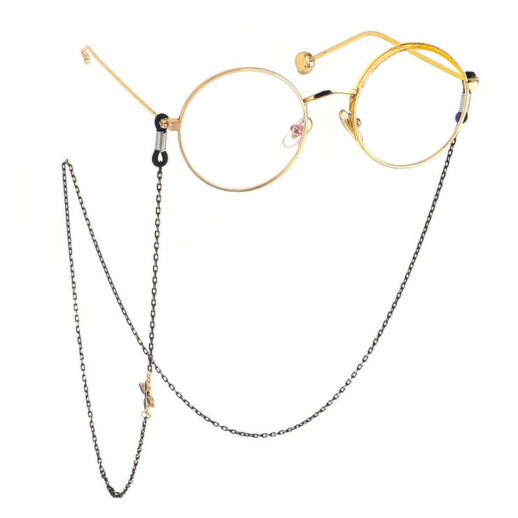 Metal non-slip chain, with petal, for glasses and masks GL607