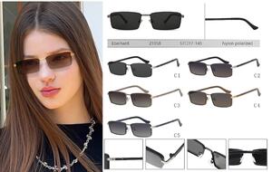 Солнцезащитные поляризационные металлические очки с нейлоновыми линзами Eberhard EH21058