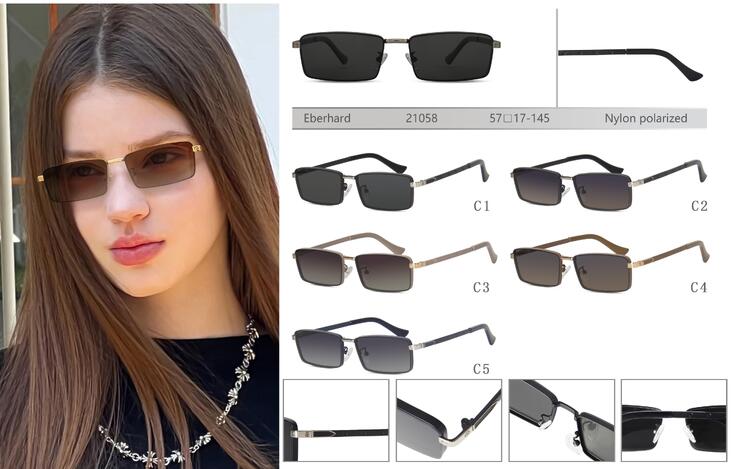 Polarized metal sunglasses with nylon lenses Eberhard EH21058