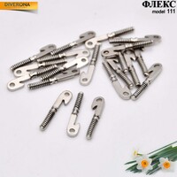 Uncovered glasses spring hinge FL13M (price is for 1 set - 20 pieces) 14мм